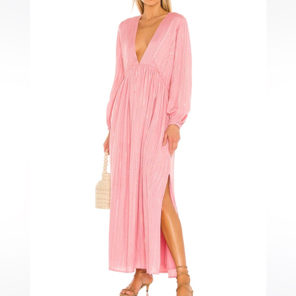 Revolve Sundress Chicago Long Dress in Roma Lipstick M/L | Caftan, Coverup, Maxi